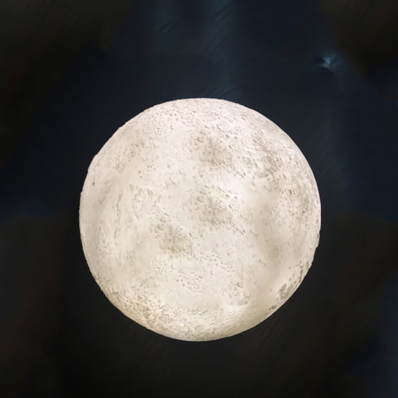 Vivolux | Kreative Mini Wiederaufladbare 3D Gedruckte Mond 1-Licht LED Tischlampe
