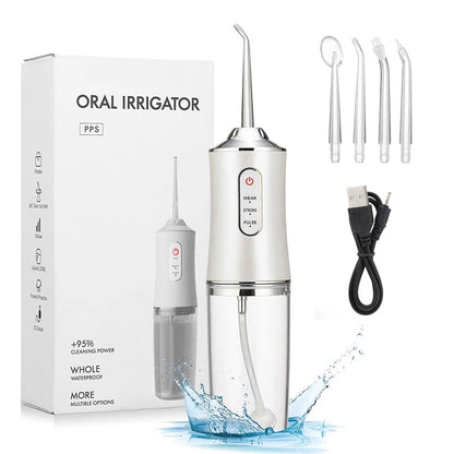 Vivolux | Wasserdichter Irrigator Dentalreiniger, kabelloser & wiederaufladbarer Wasserzahnseide