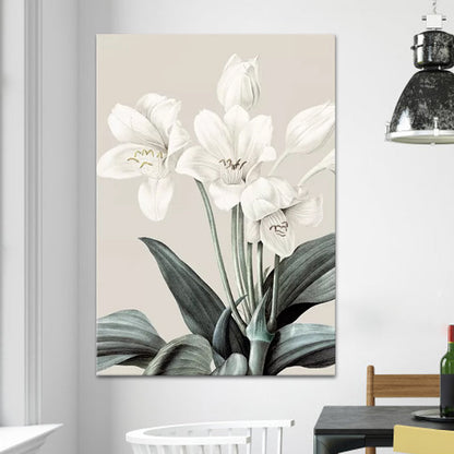 Vivolux | Stillleben Blumen Gemälde Leinwanddruck Moderne Texturierte Wandkunst für das Mädchenzimmer