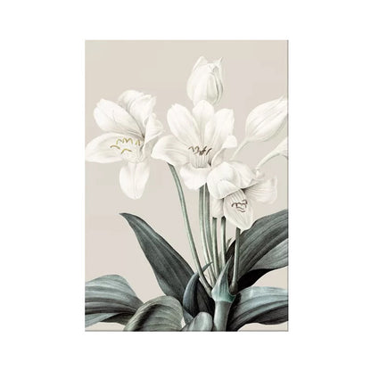 Vivolux | Stillleben Blumen Gemälde Leinwanddruck Moderne Texturierte Wandkunst für das Mädchenzimmer