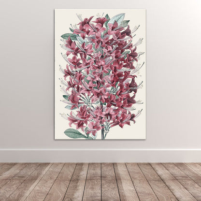 Vivolux | Stillleben Blumen Gemälde Leinwanddruck Moderne Texturierte Wandkunst für das Mädchenzimmer