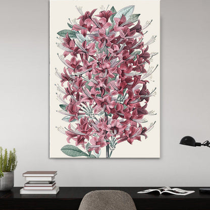 Vivolux | Stillleben Blumen Gemälde Leinwanddruck Moderne Texturierte Wandkunst für das Mädchenzimmer