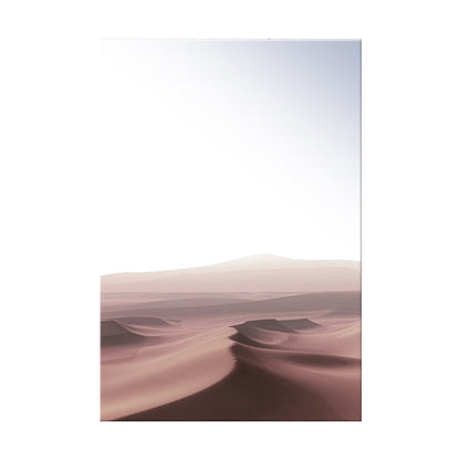 Vivolux | Zwart-wit moderne kunstprint luchtfoto van mistige bergen wanddecoratie voor thuis