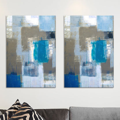 Vivolux | Farbblock Ölmalerei Leinwanddruck Modernismus Strukturiertes Wandkunst Dekor für Wohnzimmer