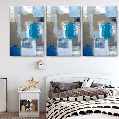 Vivolux | Farbblock Ölmalerei Leinwanddruck Modernismus Strukturiertes Wandkunst Dekor für Wohnzimmer