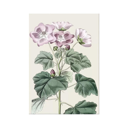 Vivolux | Blumen Leinwand Wandkunst Textur Oberfläche Minimalistisch Mädchen Wohnzimmer Gemälde