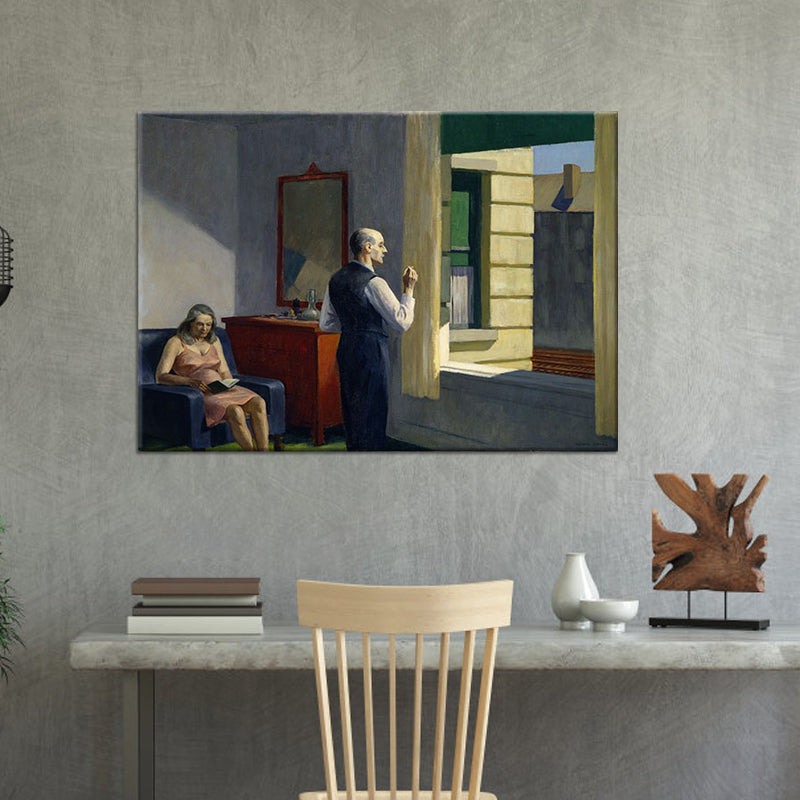 Vivolux | Edward Hopper Landschaft Wandkunst Moderne Stil Strukturiert Leinwanddruck für Zuhause Weg