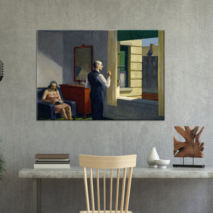 Vivolux | Edward Hopper Landschaft Wandkunst Moderne Stil Strukturiert Leinwanddruck für Zuhause Weg