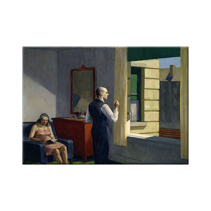 Vivolux | Edward Hopper Landschaft Wandkunst Moderne Stil Strukturiert Leinwanddruck für Zuhause Weg