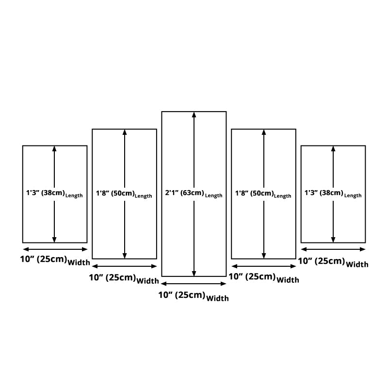 Vivolux | Lila Avondgloren Canvas Kunst Berg Skyline Uitzicht Moderne Multi-Stuk Muur Decor