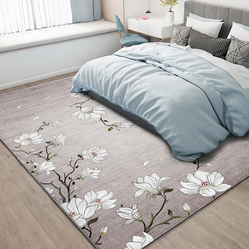 Vivolux | Lichtroze Oriëntalisch Tapijt Polyester Bloempatroon Tapijt Wasbaar Antislip Onderlaag Vloerkleed voor Woonkamer