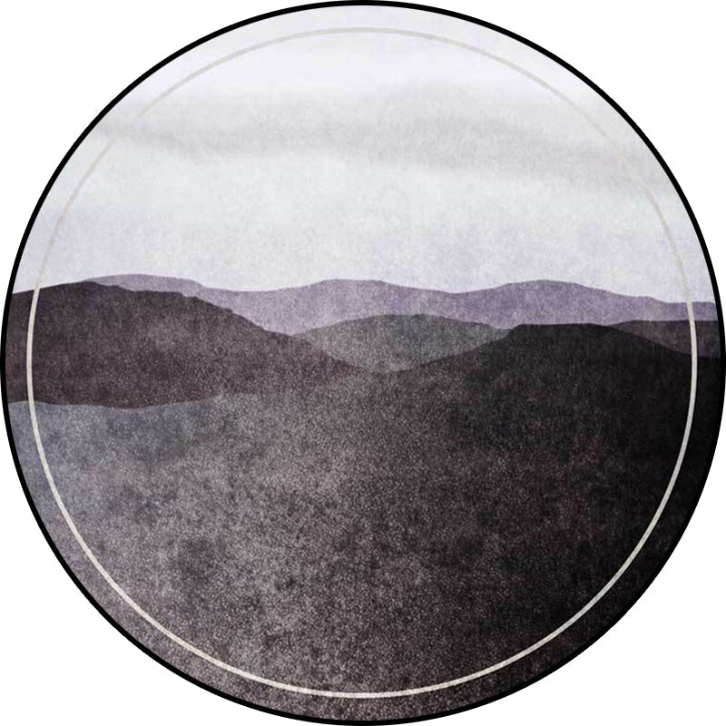 Vivolux | Groen en Grijs Oriëntaals Tapijt Polyester Berg Ombre Patroon Tapijt Wasbaar Antislip Achtergrond Vloerkleed voor Woonkamer