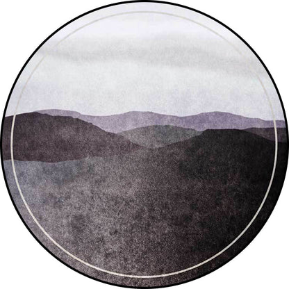 Vivolux | Groen en Grijs Oriëntaals Tapijt Polyester Berg Ombre Patroon Tapijt Wasbaar Antislip Achtergrond Vloerkleed voor Woonkamer