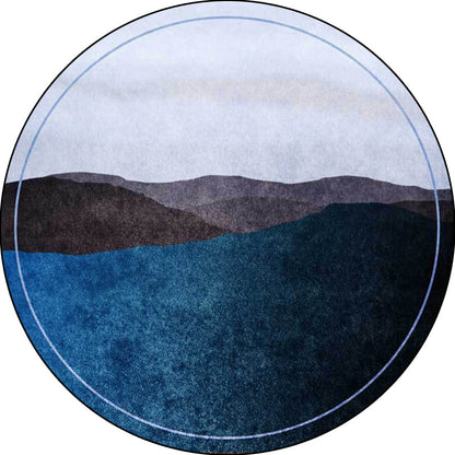 Vivolux | Groen en Grijs Oriëntaals Tapijt Polyester Berg Ombre Patroon Tapijt Wasbaar Antislip Achtergrond Vloerkleed voor Woonkamer