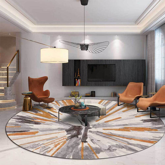 Vivolux | Stijlvol Abstract Tapijt Grijs en Bruin Nordic Tapijt Polyester Wasbaar Antislip Ondergrond Tapijt voor Woonkamer