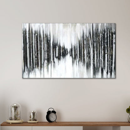 Vivolux | Perspectieftekeningen Canvas Moderne Fantasierijke Abstracte Wandkunst in Zwart-Grijs