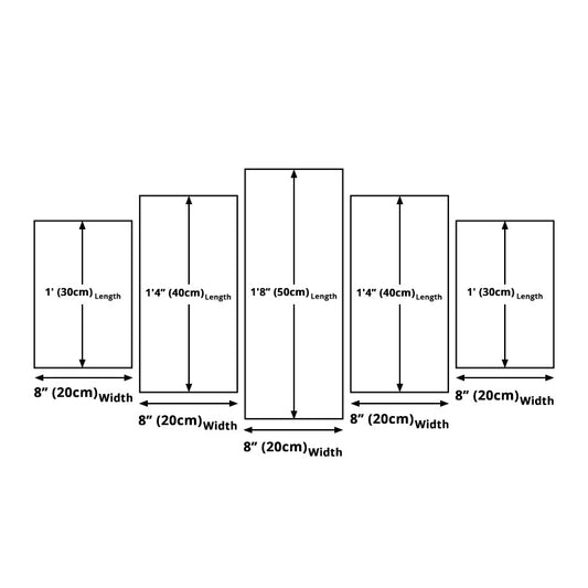 Vivolux | Leinwand Mehrteilige Wandkunst Modern Schnee bedeckte Berge Flussstadt Nachtansicht Wanddekoration in Dunkelblau