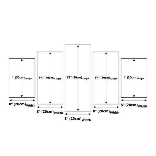 Vivolux | Blauwe Golden Gate Bridge Canvas Print Multi-Piece Wereld geïnspireerde Woonkamer Muurdecoratie