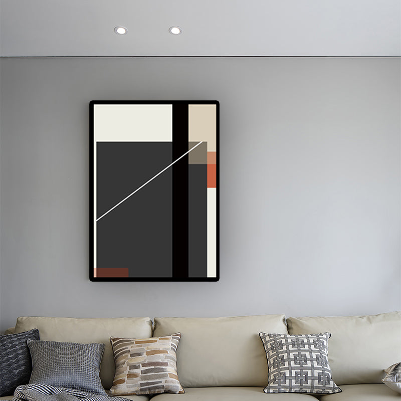 Vivolux | Farbblock Wandkunst Dekor Nordische Ästhetik Texturiertes Hausinterieur Leinwanddruck