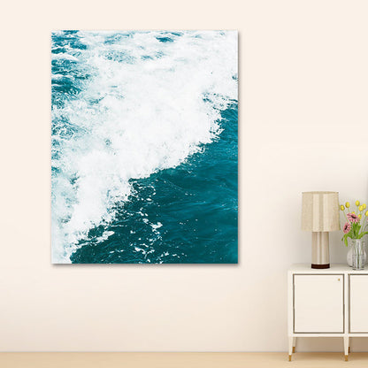Vivolux | Fotografie Ozean Wasser Leinwand Wandkunst für das Wohnzimmer, Pastellfarbe, Mehrteilig