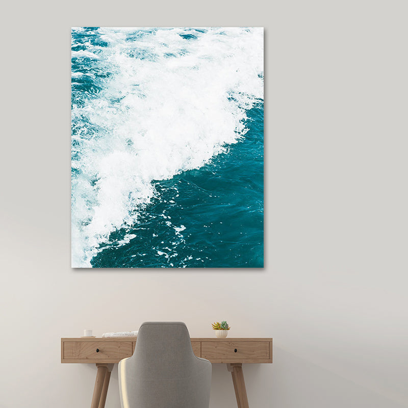 Vivolux | Fotografie Ozean Wasser Leinwand Wandkunst für das Wohnzimmer, Pastellfarbe, Mehrteilig