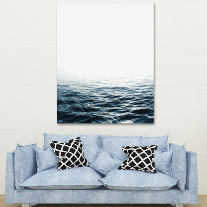 Vivolux | Fotografie Ozean Wasser Leinwand Wandkunst für das Wohnzimmer, Pastellfarbe, Mehrteilig