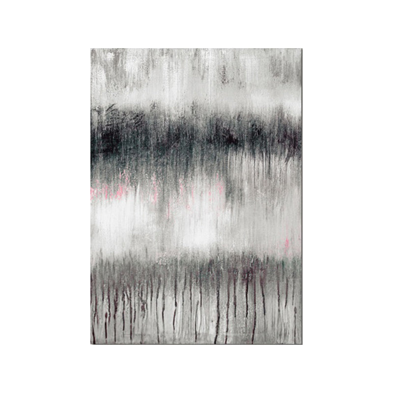 Vivolux | Abstrakte Malerei Wanddekoration Schwarze und Braune Modernistische Leinwandkunst für das Esszimmer