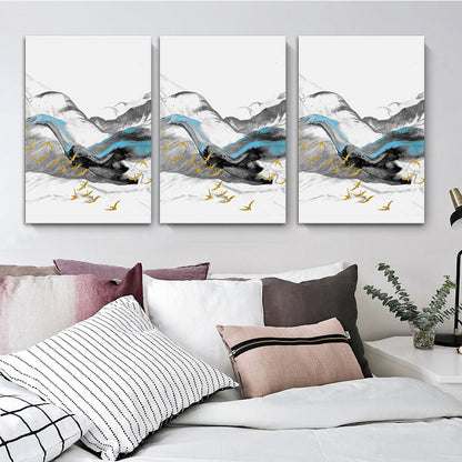 Vivolux | Vogel, der über Berge fliegt, Gemälde, texturiert, Moderne, Esszimmer, Wandkunst, Dekor
