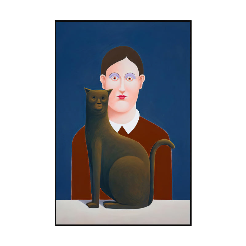 Vivolux | Figurative Schilderkunst Canvas Art Textuuroppervlak Modernistische Woonkamer Wanddecoratie in Zachte Kleur