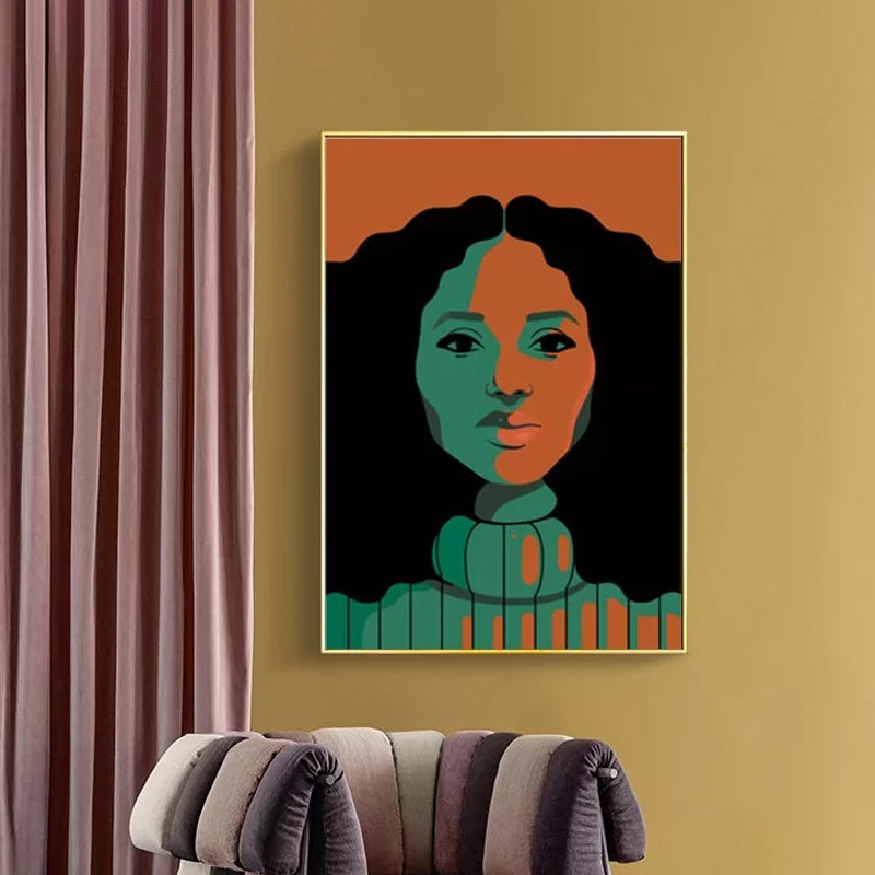 Vivolux | Figurative Schilderkunst Canvas Art Textuuroppervlak Modernistische Woonkamer Wanddecoratie in Zachte Kleur