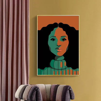 Vivolux | Figurative Schilderkunst Canvas Art Textuuroppervlak Modernistische Woonkamer Wanddecoratie in Zachte Kleur