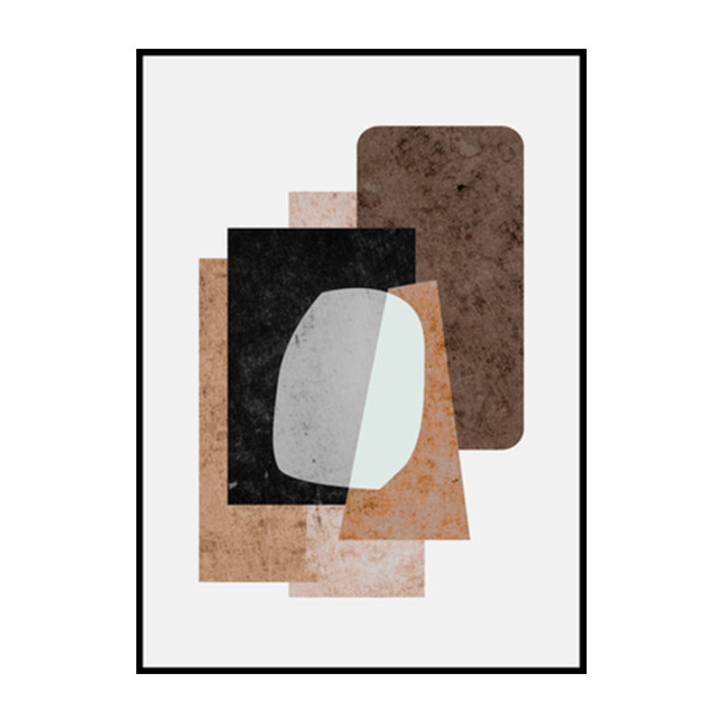 Vivolux | Texturiertes geometrisches Wandkunstdekor minimalistischer Leinwanddruck in sanftem Licht für das Zuhause
