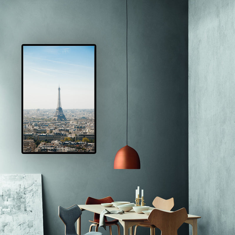 Vivolux | Texturierte Stadtlandschaft Wandkunstprint Moderner Stil Leinwanddekoration für Wohnzimmer
