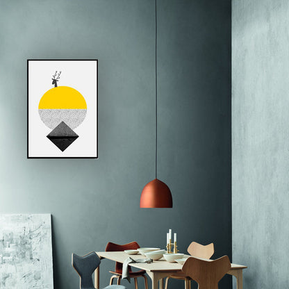 Vivolux | Nordic Abstract Geometric Canvas Kunst Lichtfarbe Textur Wanddekoration für Zuhause