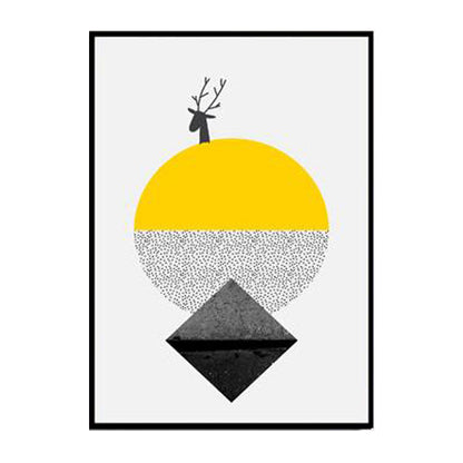 Vivolux | Nordic Abstract Geometric Canvas Kunst Lichtfarbe Textur Wanddekoration für Zuhause