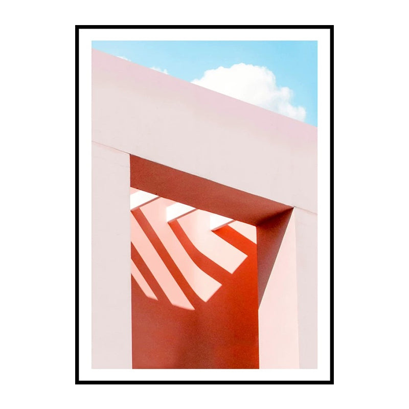 Vivolux | Illustration Balkon Doek Muurkunst voor Thuis Galerie, Heldere Kleur, Textuur Oppervlak