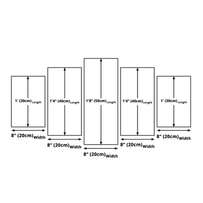 Vivolux | Global Inspired Seattle Pier Kunst Druck Leinwand Mehrteilig Blau Wanddekoration für Hotel