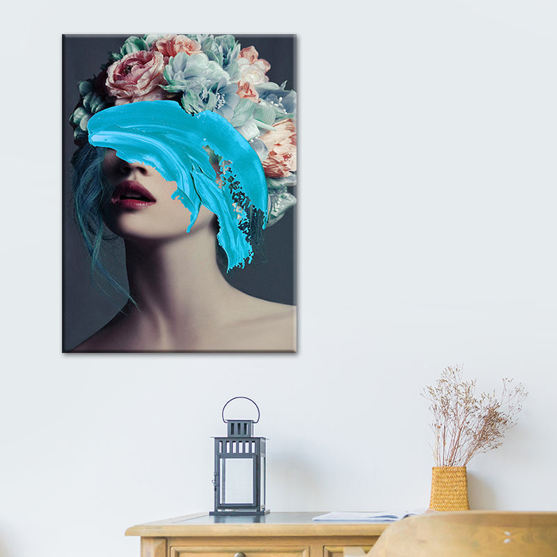 Vivolux | Glam Figure Wanddekoration Leinwand Textured Pastellfarben Wandkunstdruck für Esszimmer