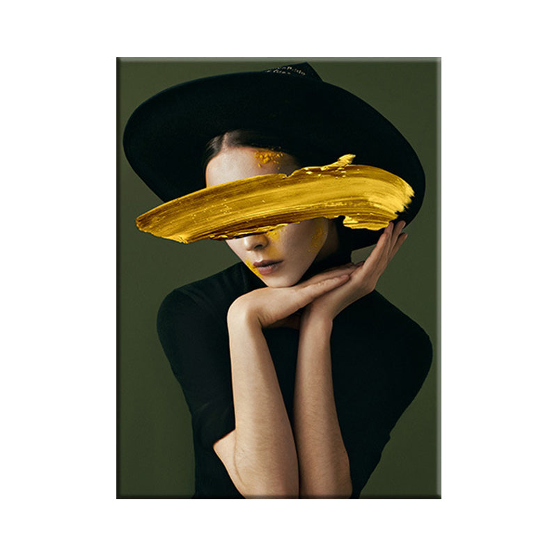 Vivolux | Glam Figure Wanddekoration Leinwand Textured Pastellfarben Wandkunstdruck für Esszimmer