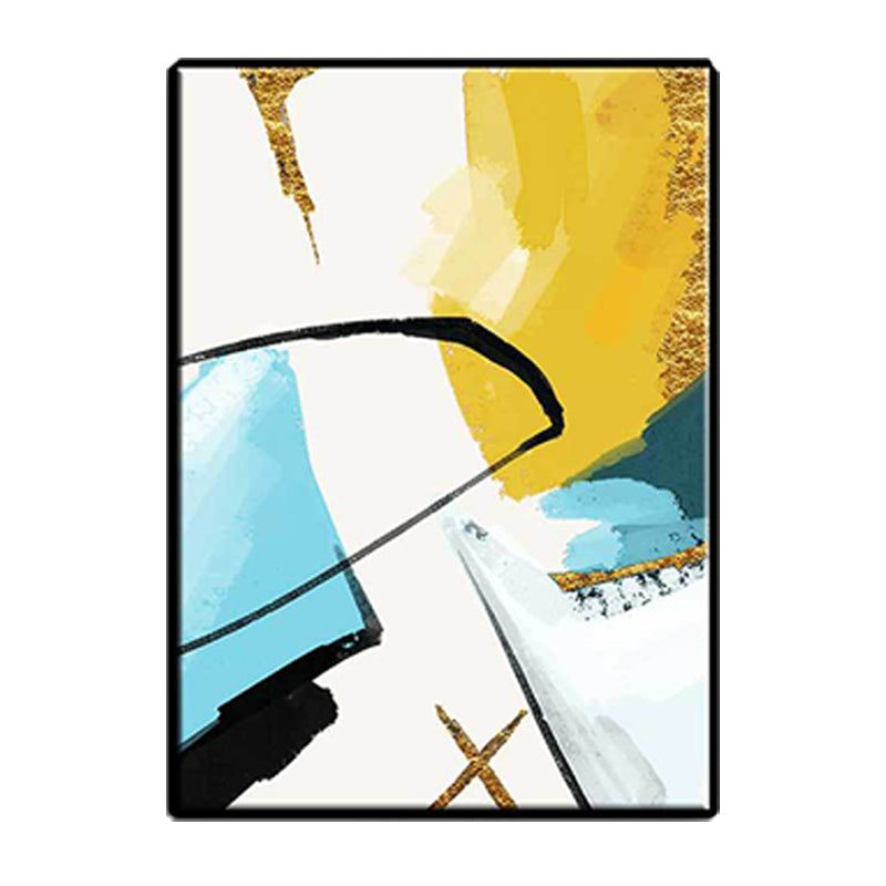 Vivolux | Contemporary Abstract Painting Canvas Gele Textuur Muurkunst Decor voor Woonkamer