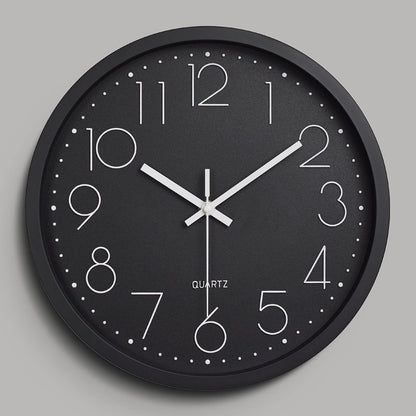 Vivolux | Einfaches Design 3D Lautloser Klassenraum-Wanduhr 30 cm
