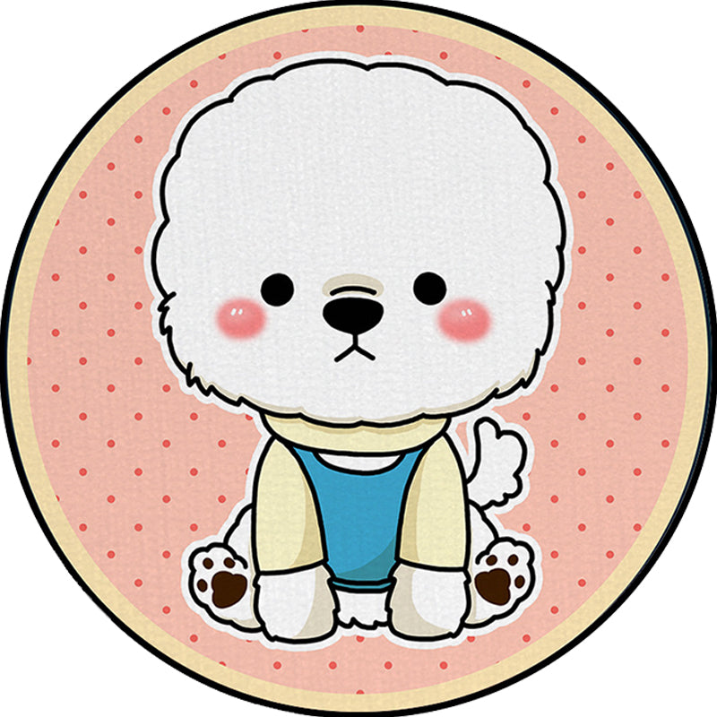 Vivolux | Kinderslaapkamer Tapijt in Paars en Rood Dier Hond Ster Aardbei Print Tapijt Polyester Antislip Gebied Tapijt