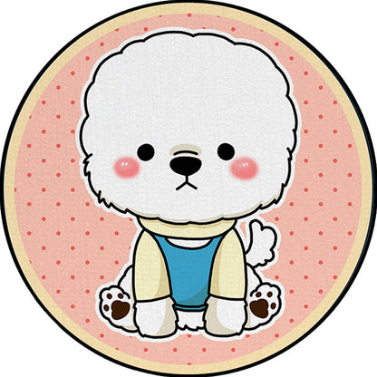 Vivolux | Kinderslaapkamer Tapijt in Paars en Rood Dier Hond Ster Aardbei Print Tapijt Polyester Antislip Gebied Tapijt