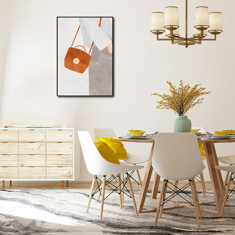 Vivolux | Leinwand-texturiertes Wandkunst nordische Modefigur Wanddekoration in sanften Farben für das Zuhause