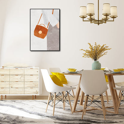 Vivolux | Leinwand-texturiertes Wandkunst nordische Modefigur Wanddekoration in sanften Farben für das Zuhause