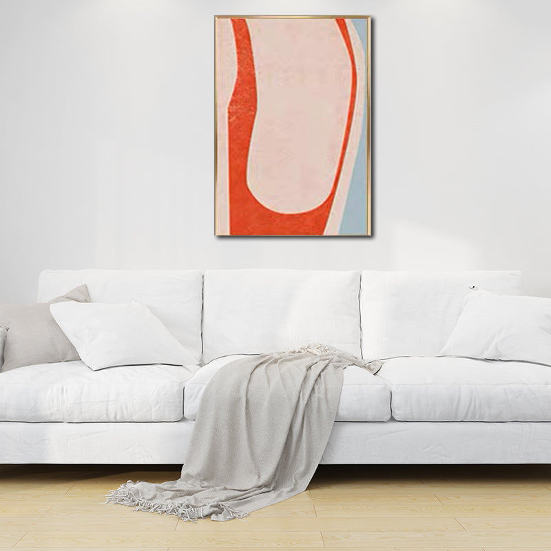 Vivolux | Leinwand-texturiertes Wandkunst nordische Modefigur Wanddekoration in sanften Farben für das Zuhause