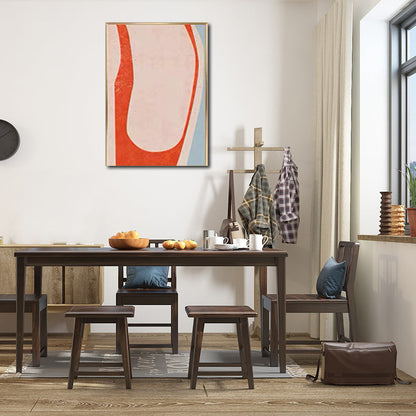 Vivolux | Leinwand-texturiertes Wandkunst nordische Modefigur Wanddekoration in sanften Farben für das Zuhause