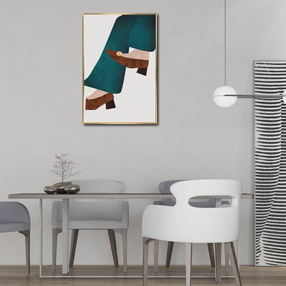 Vivolux | Leinwand-texturiertes Wandkunst nordische Modefigur Wanddekoration in sanften Farben für das Zuhause