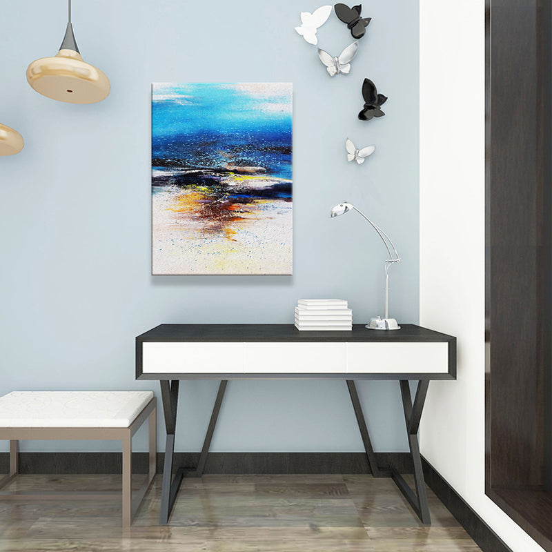 Vivolux | Leinwand Texturiertes Gemälde Modernismus Abstraktes Muster Wandkunst für Wohnzimmer