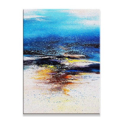 Vivolux | Leinwand Texturiertes Gemälde Modernismus Abstraktes Muster Wandkunst für Wohnzimmer